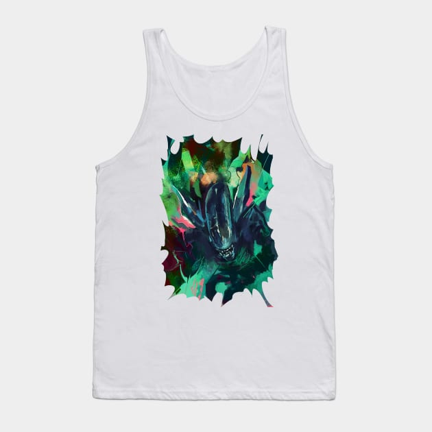 Alien vaporwave Tank Top by jamesweinreb